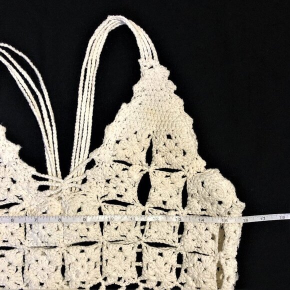 Vintage boho crochet knit tank top - Picture 8 of 11